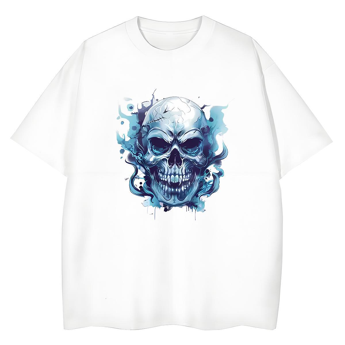 2024 Designer T shirt 230g Pure Cotton Breathable Soft Beach skull Women Tshirts Free Shipping Graphic Tops Shirt