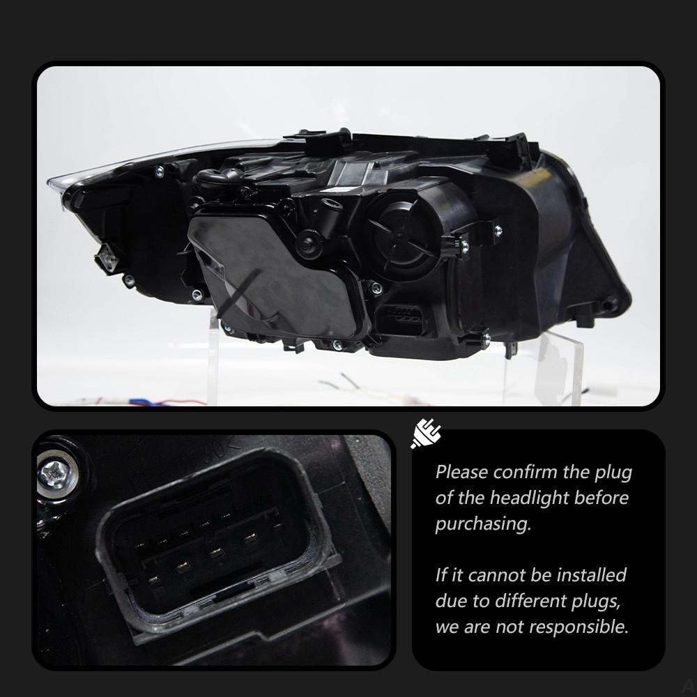 For BMW E90 Headlights 2005-2012 320i 318i 323i 3 Series LED Headlight Hid Bi Xenon Beam Signal Lamp