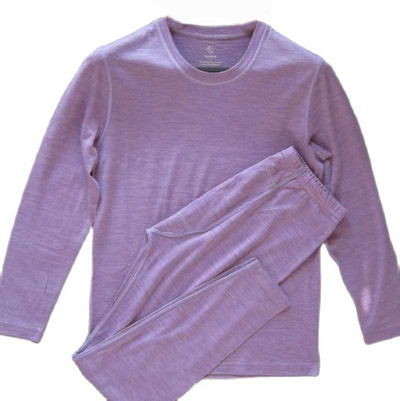 Men's Thermal Underwear Mens Merino Wool Base Set Bicycle 170G Lightweight 95% Wool Hot Underwear Winter Cashmere Set Mens Merino Top and Bottom 
