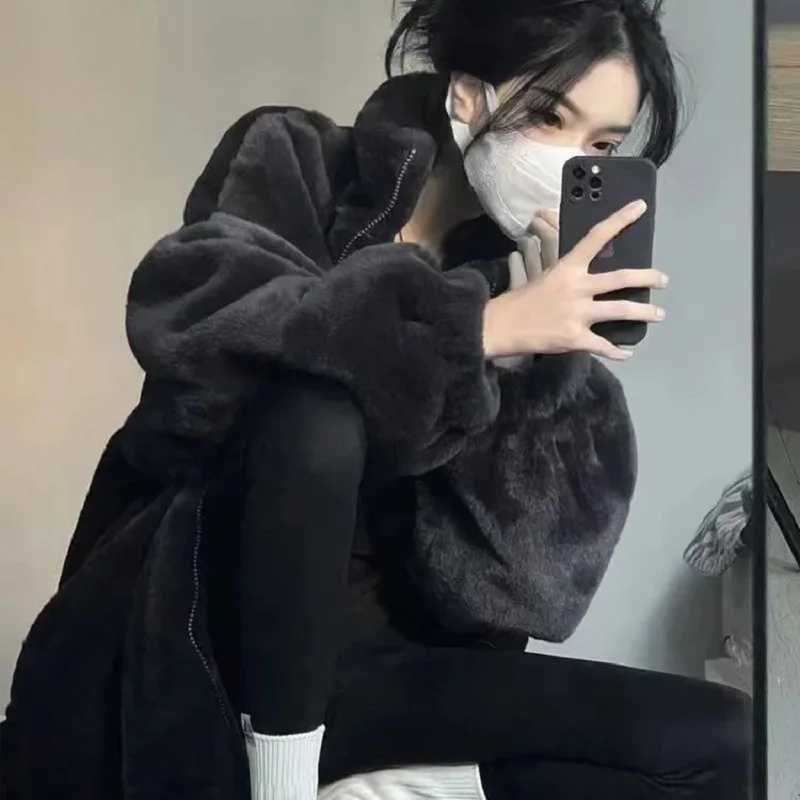 Lamb Wool Coat Womens 2024 Winter Jacket Luxurious High-end Large Size Thick Padded Outerwear Female Korean ParaksX241018