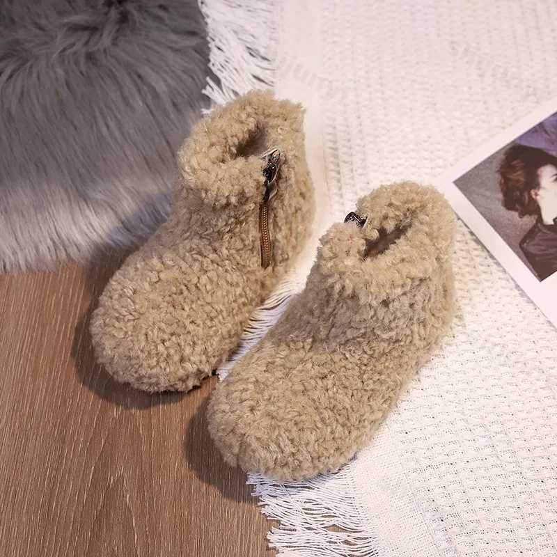 Boots 2024 Winter Childrens Snow Boots Composite Wool Warm Ramsworth Plush Baby Shoes Exquisite Gift Fashion Childrens Casual Shoes H241018