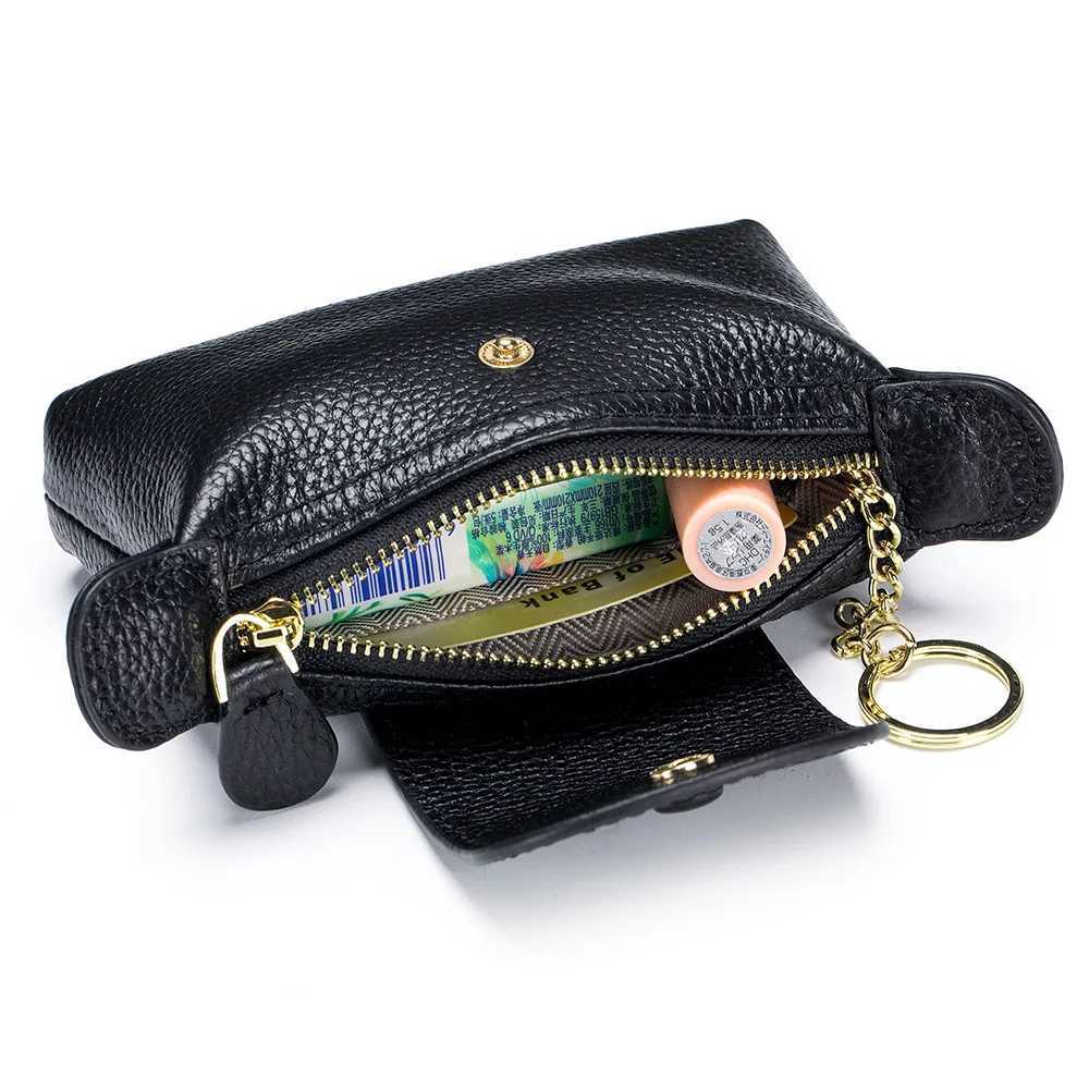 Genuine leather coin wallet small card holder wallet high-quality leather mini trash wallet brand Exquisite clutch bag Z241018