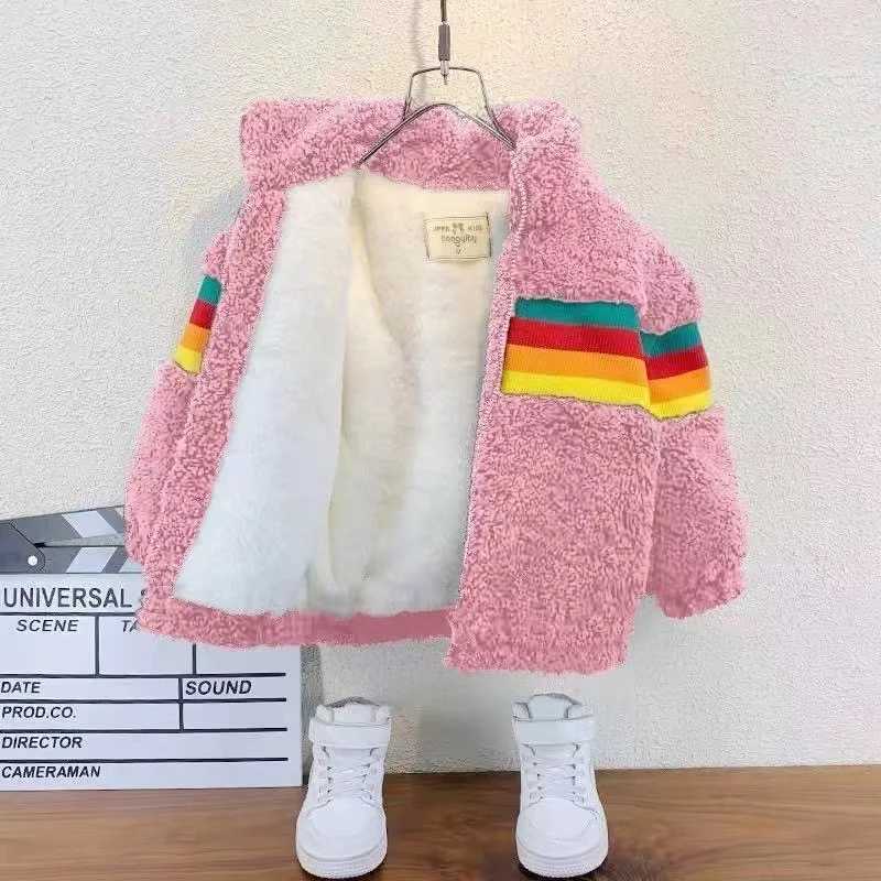 Childrens warm jacket cute coat autumn and winter baby clothing new 2 3 4 5 6 7 8 10 12 childrens top new M241018