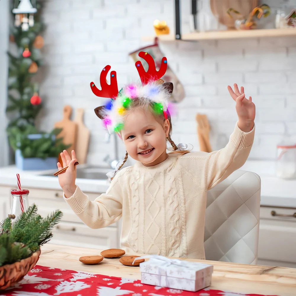 Suitable for Christmas holiday hair high-quality holiday accessories cute gifts magical glowing Christmas hair cute 241018