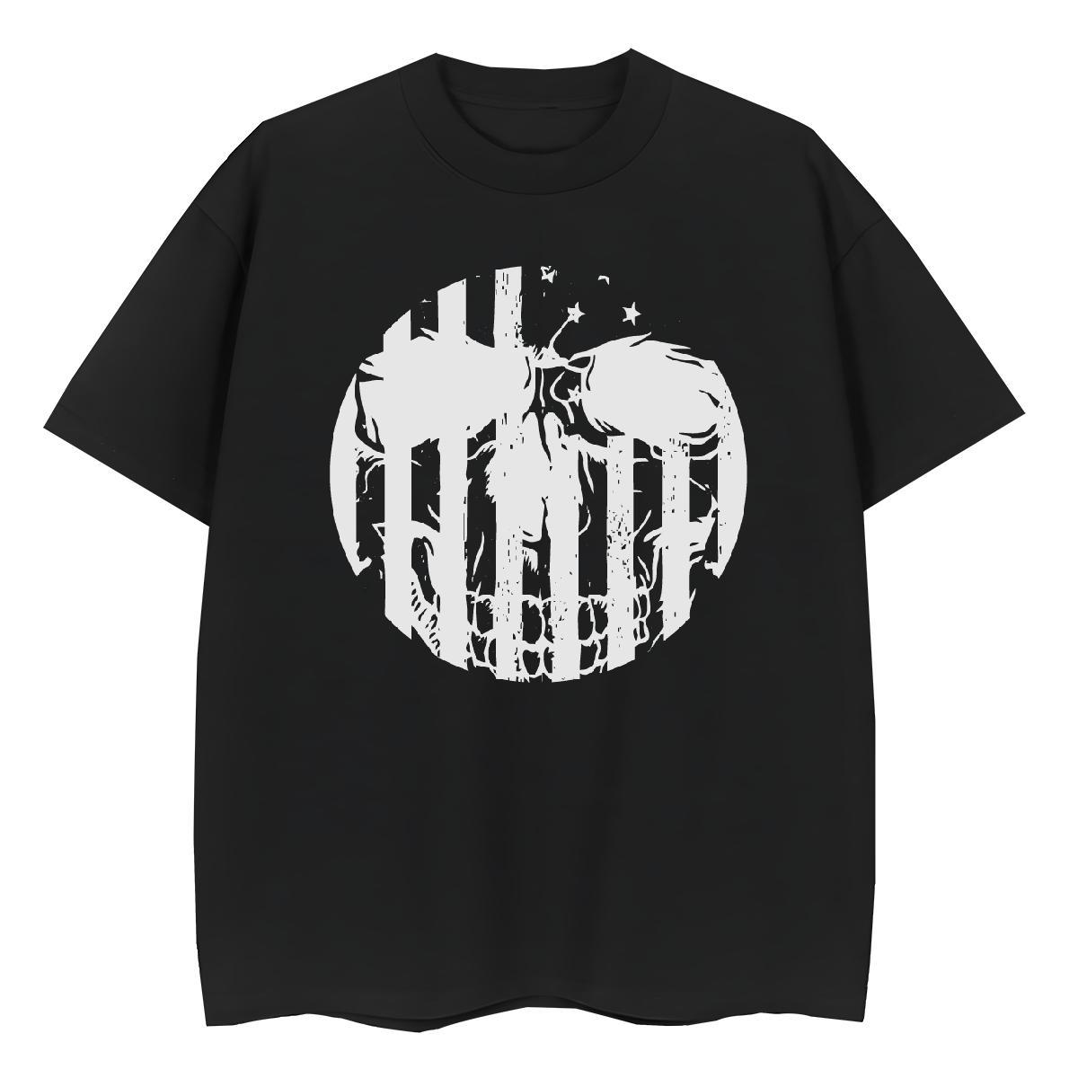 Custom T shirt 230g Pure Cotton Breathable Soft Summer Casual skull Women Tees Popular Cartoon Anime Clothes