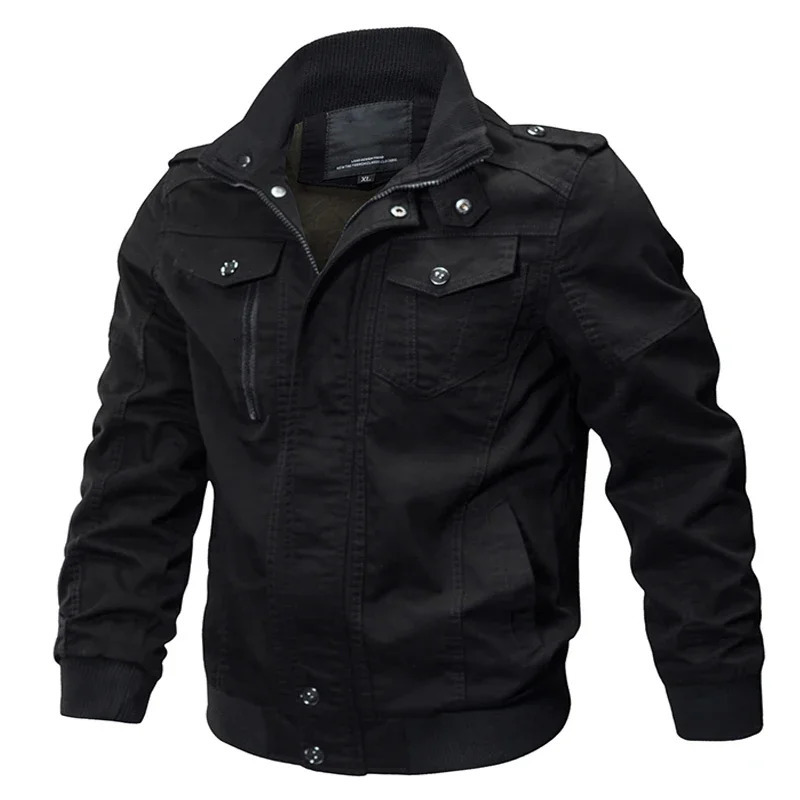 Men Casual Cotton Military Bomber Jacket Mens Jackets Coats Army Slim Fit Pilot Casacas Para Hombre 241018