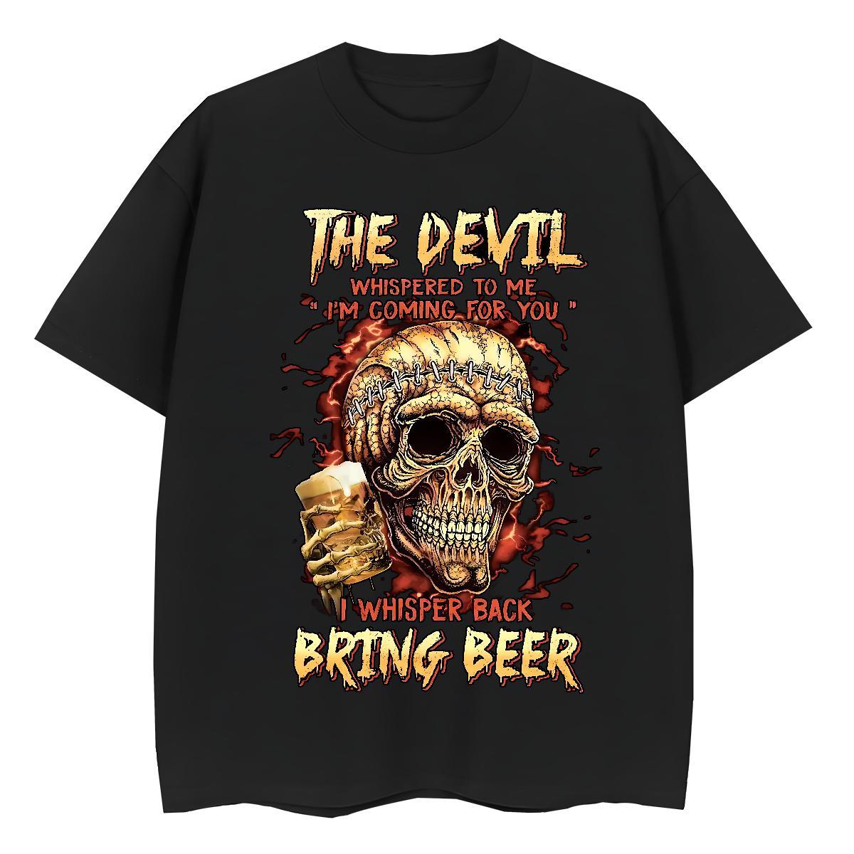 Fashion Casual T Shirt For Woman 230g Cotton Short sleeve Soft Sports Casual skull Women Tees 5A Anime Print Polos