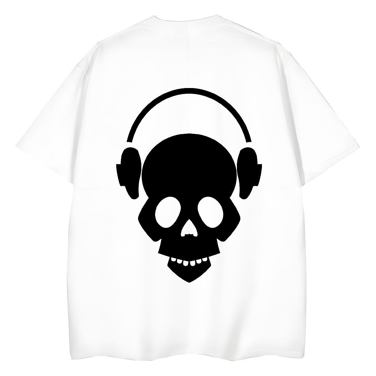 Brand T shirt 100% Cotton 230g Breathable Crew Neck Spring Summer skull Womens Tshirts Lady Cartoon Anime Tops Shirt