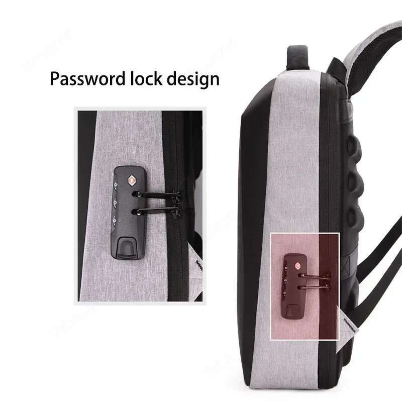 Anti-Theft Waterproof School Backpac With USB Charging Travel Laptop Bag Hard Shell Computer Backpack 17 Inch