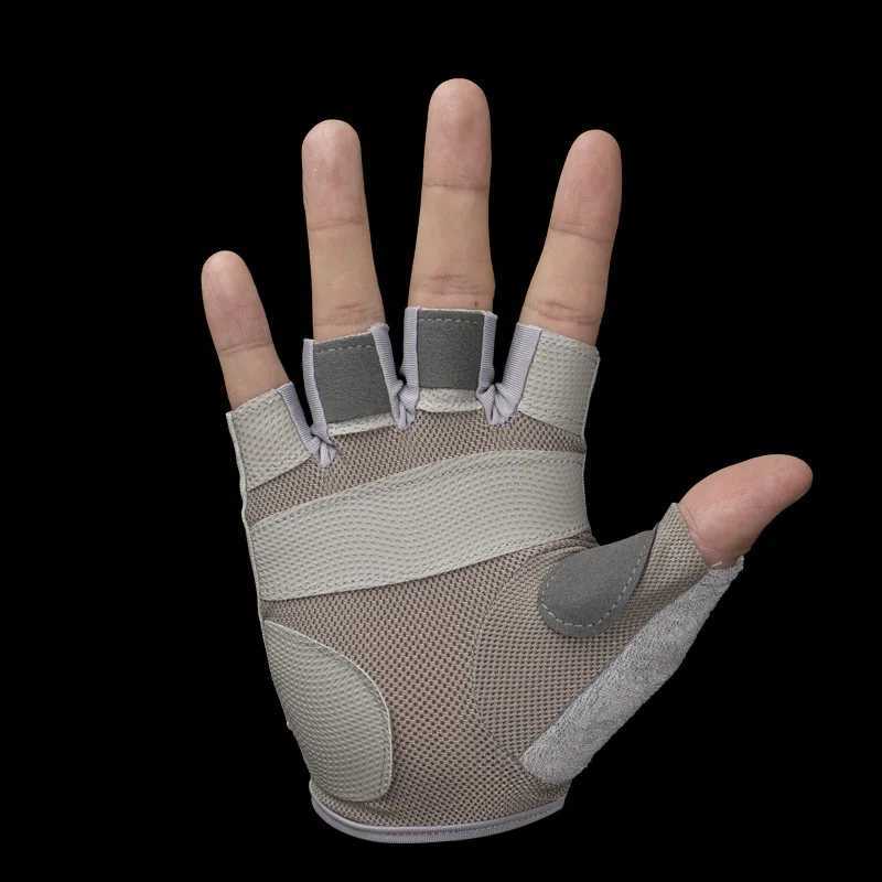 Sports bicycle handguard outdoor half finger gloves mens and womens summer breathable fitness finger protection glovesW241018