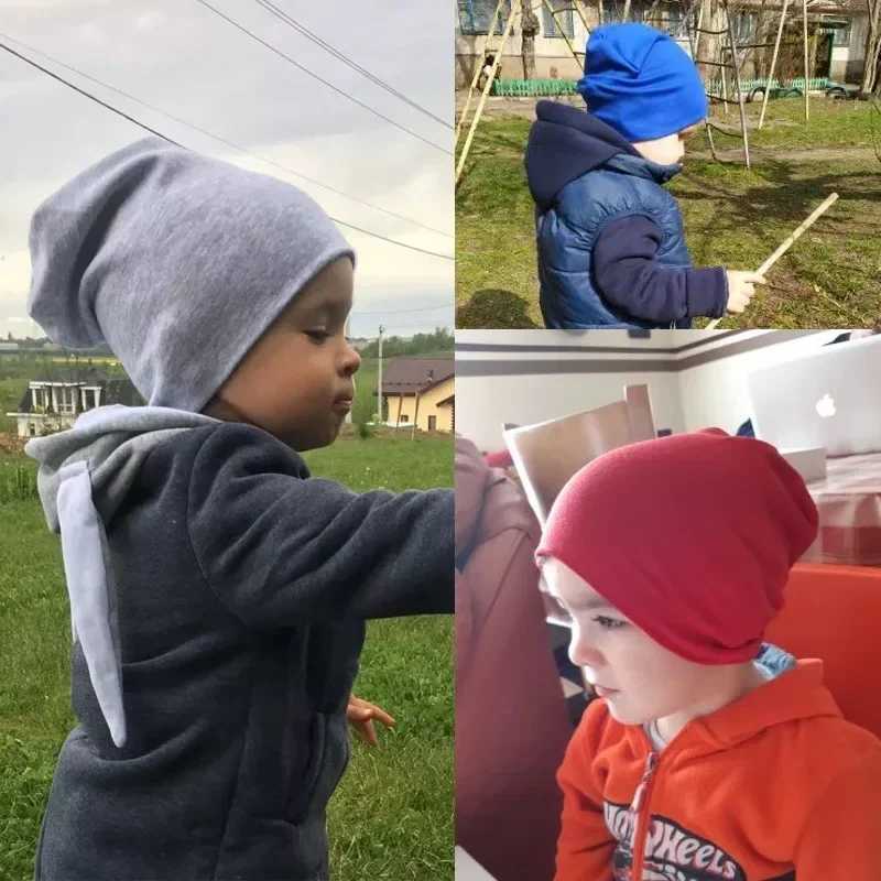 2pcs New Baby Hat Soft Cotton Newborn Bonnet Warm AccessoriesScarf Set Boys Girls Hip Hop Cap Autumn Winter Newborn LX241018