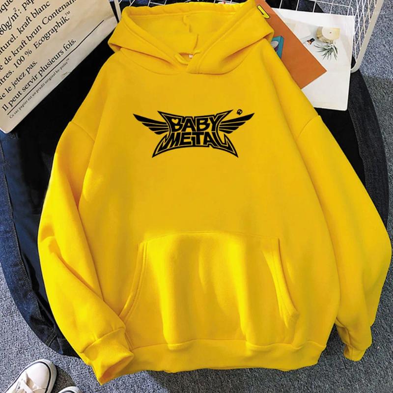 Mens Hoodies BABYMETAL Mental Fashion Men Streetwear Casual Long Sleeve Hooded Pullovers Hip Hop Winter Unisex Hoodie Sudaderas Boys