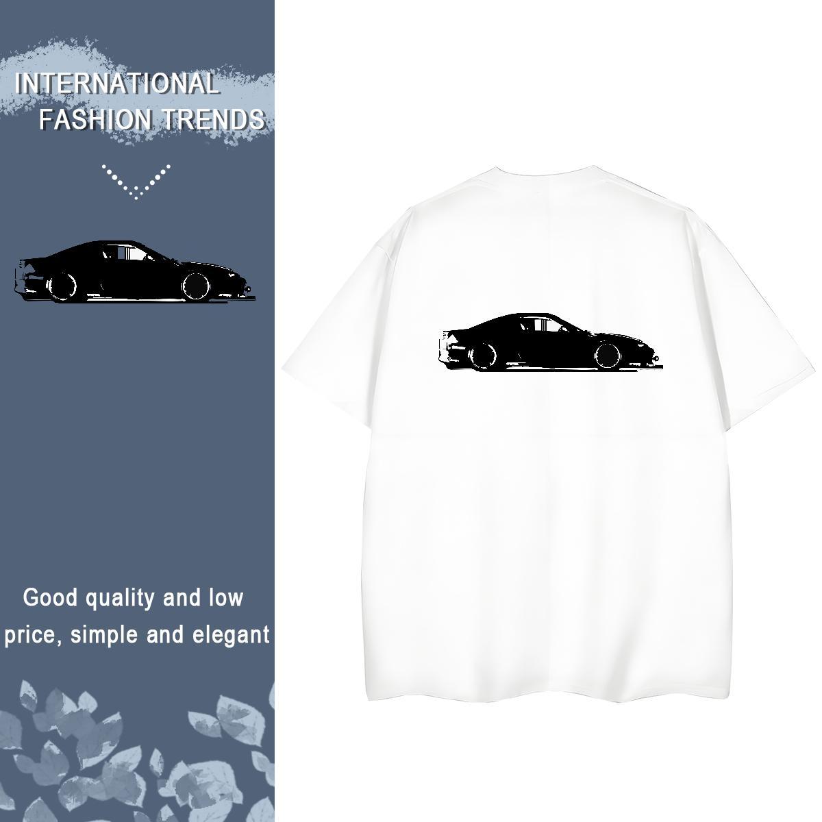 2024 Designer Woman T Shirts 230g 100% Cotton Short sleeve Soft Outdoor car Tshirt for Man Woman Comfortable DIY Logo Wear