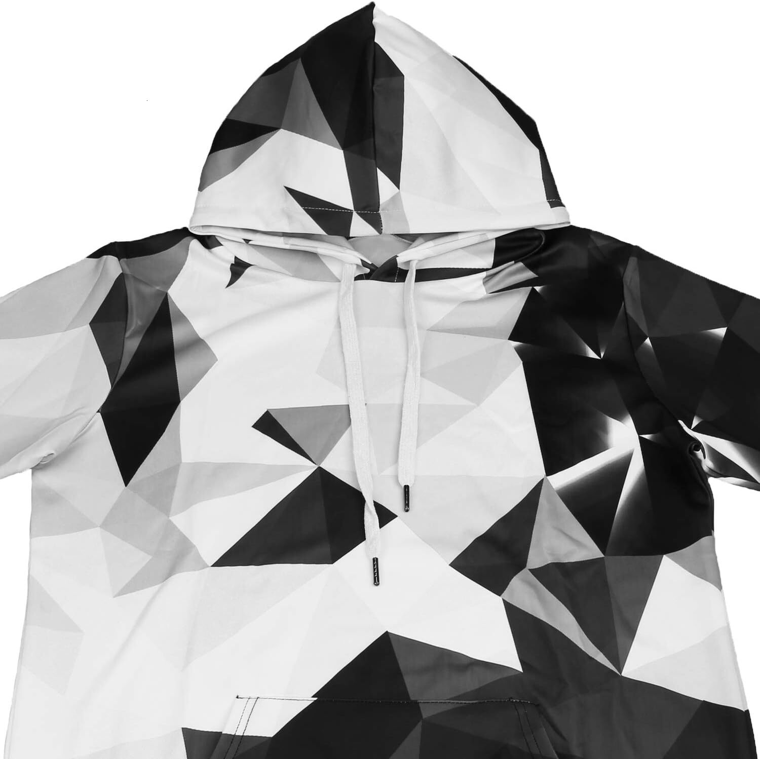Men's hoodie Women's graphic hoodie Interesting novelty pullover sweatshirt Christmas black and white patchwork gift Black red Galaxy hoodie