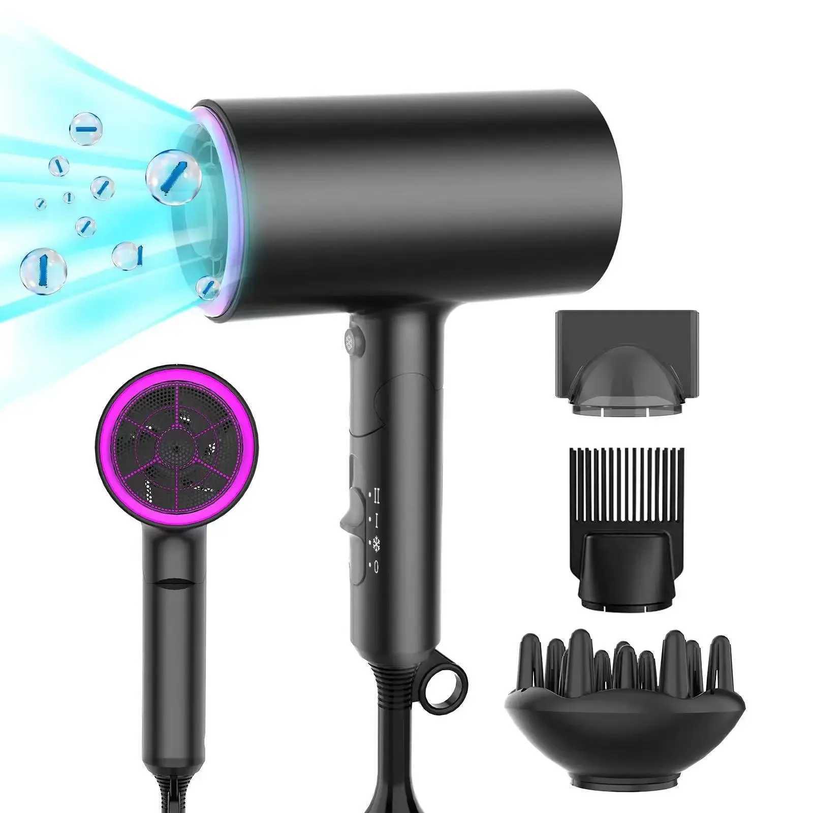 Upgraded new design luxurious and high-quality mini sales portable salon hair dryer professional foldable hair dryer with diffuser W241018