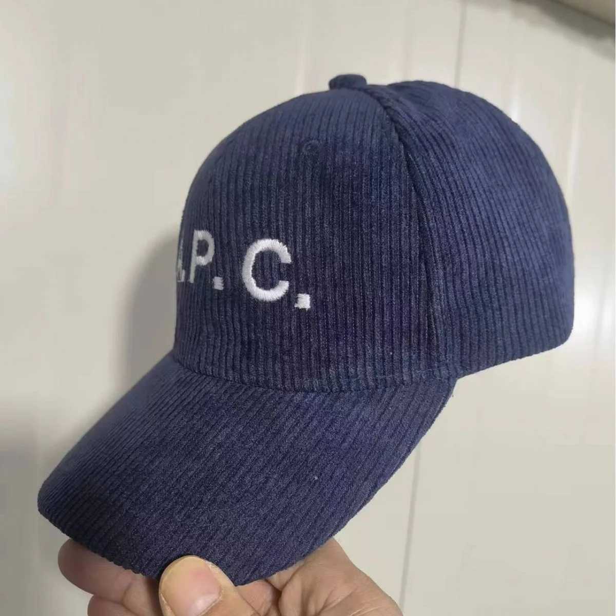 AP corduroy embroidered hat. Unisex style warm casual fashion street trend duck tongue cap. Adjustable corduroy newsboy capX241018