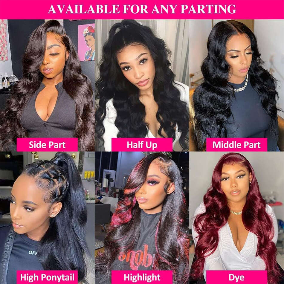 Body Wave Wigs Front Pre Plucked With Baby Brazilian 13x4 Virgin Human Hair Lace Frontal Wig For Women