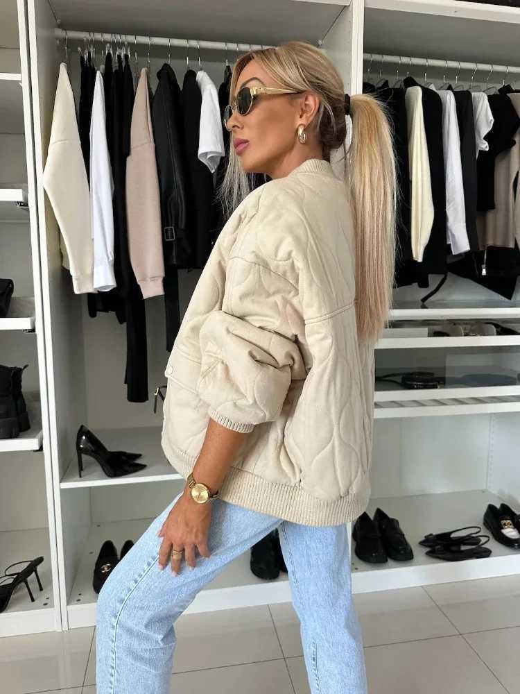 2024 Winter Fashion New Womens Warm Coat Round Neck Single Breasted Cotton Jacket Long Sleeve Casual Style Overcome ClothesX241018