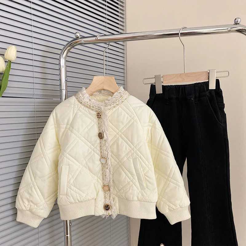 Womens outerwear winter cotton windproof jacket luxurious warm and thick youth jacket snow jacket childrens clothing M241018
