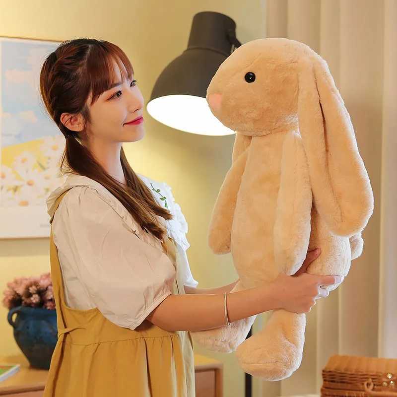 1/2PCS Plush Rabbit Doll Childrens Sleep Soothing Doll Rabbit Doll Shy Pink Rabbit Doll Childrens Gift Bedroom Plush Decoration Y241018