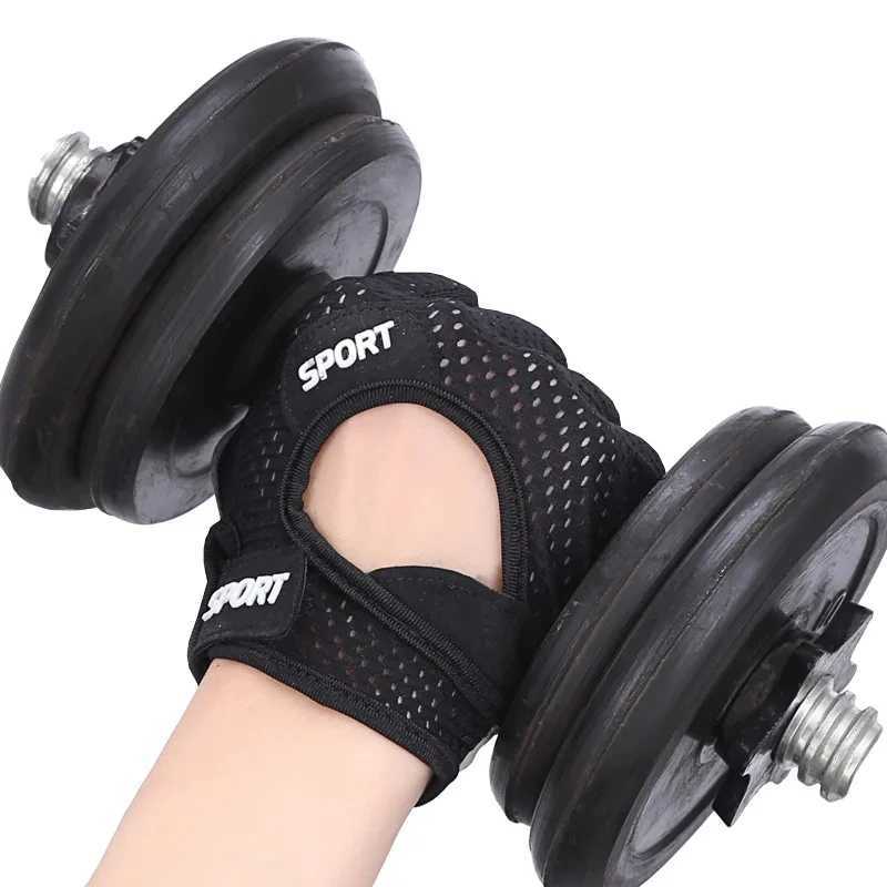 Outdoor Sports Fitness Bicycle Gloves Weightlifting Yoga Bell Non slip Breathable Half Finger GlovesW241018
