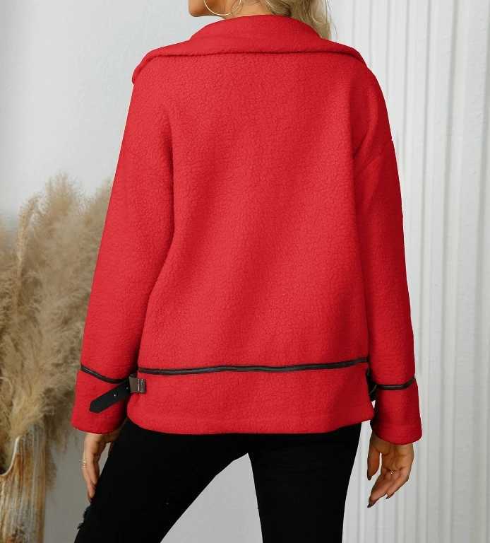 Women Casual Button Lamb Wool Coat Temperament Commuting Womens Clothing New Fashion Female Elegant Crop Warm Top JacketX241018