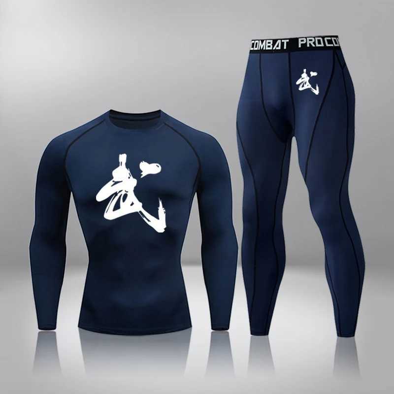 Men's Thermal Underwear Winter Thermal Underwear Men Warm First Layer Man Undrewear Set Compression Quick Drying Second Skin Long Johns Quick Dry
