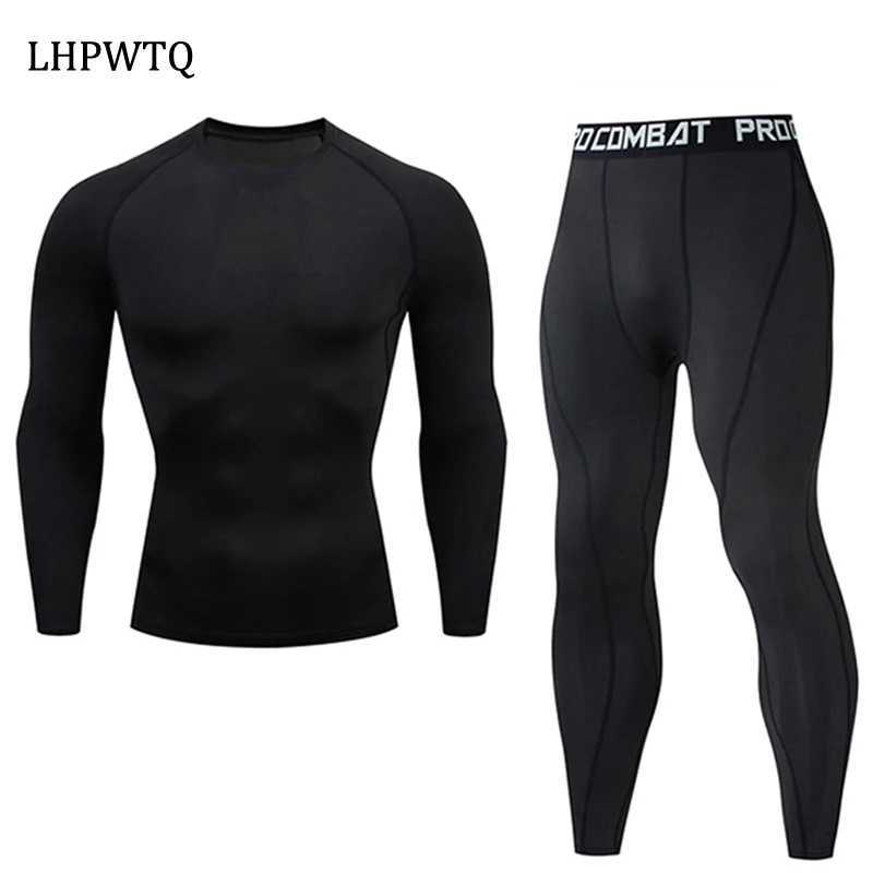 Men's Thermal Underwear New Winter Men Underwear Thermal Sets Elastic Compression Set Long Johns for Men Polartec Breathable Sports Thermo Suits 