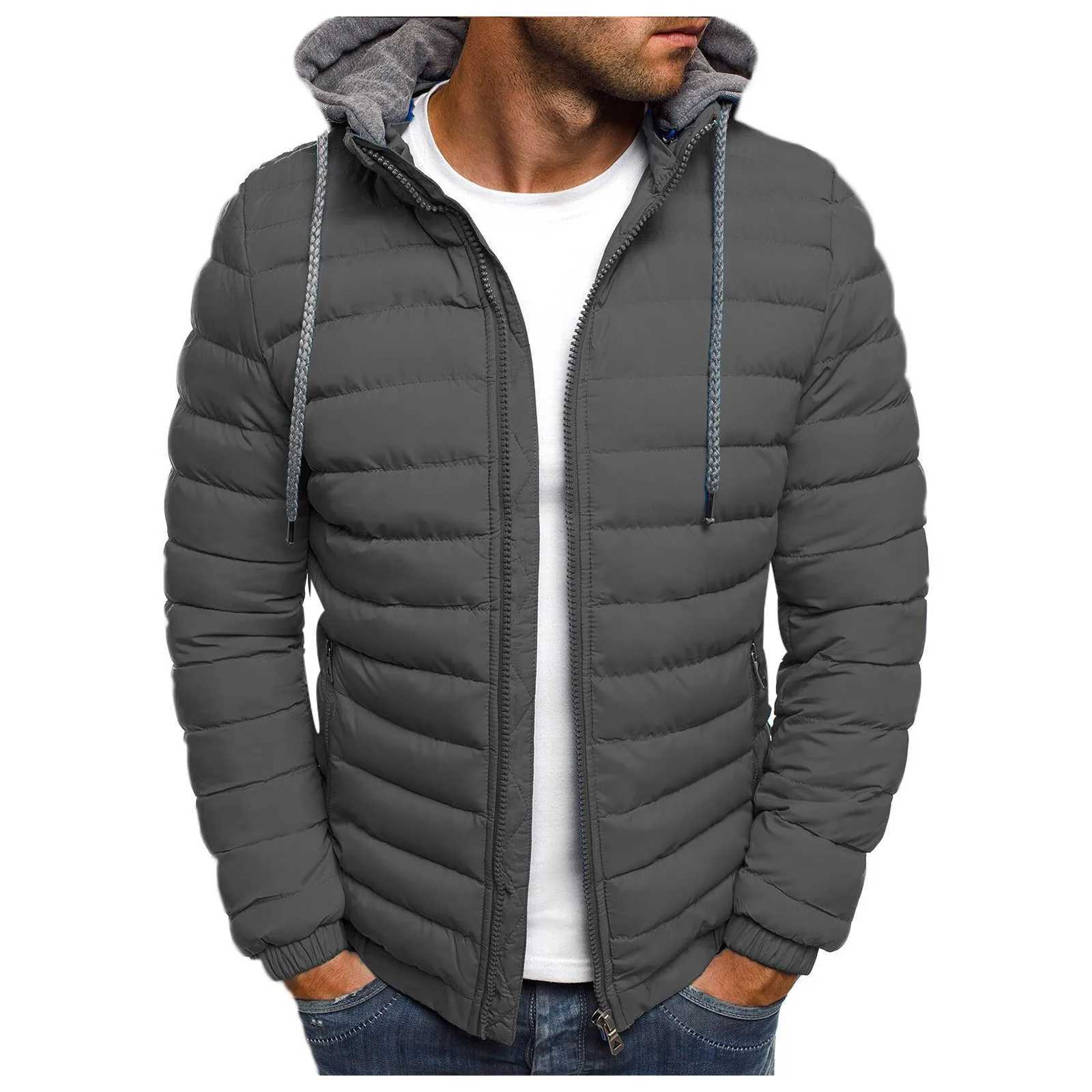 2024 Autumn And Winter Male Loose Overcoat Clothing Outdoor Casual Sportswear Fashion Streetwear Style Hooded Warm Zipper Jacket LX241018