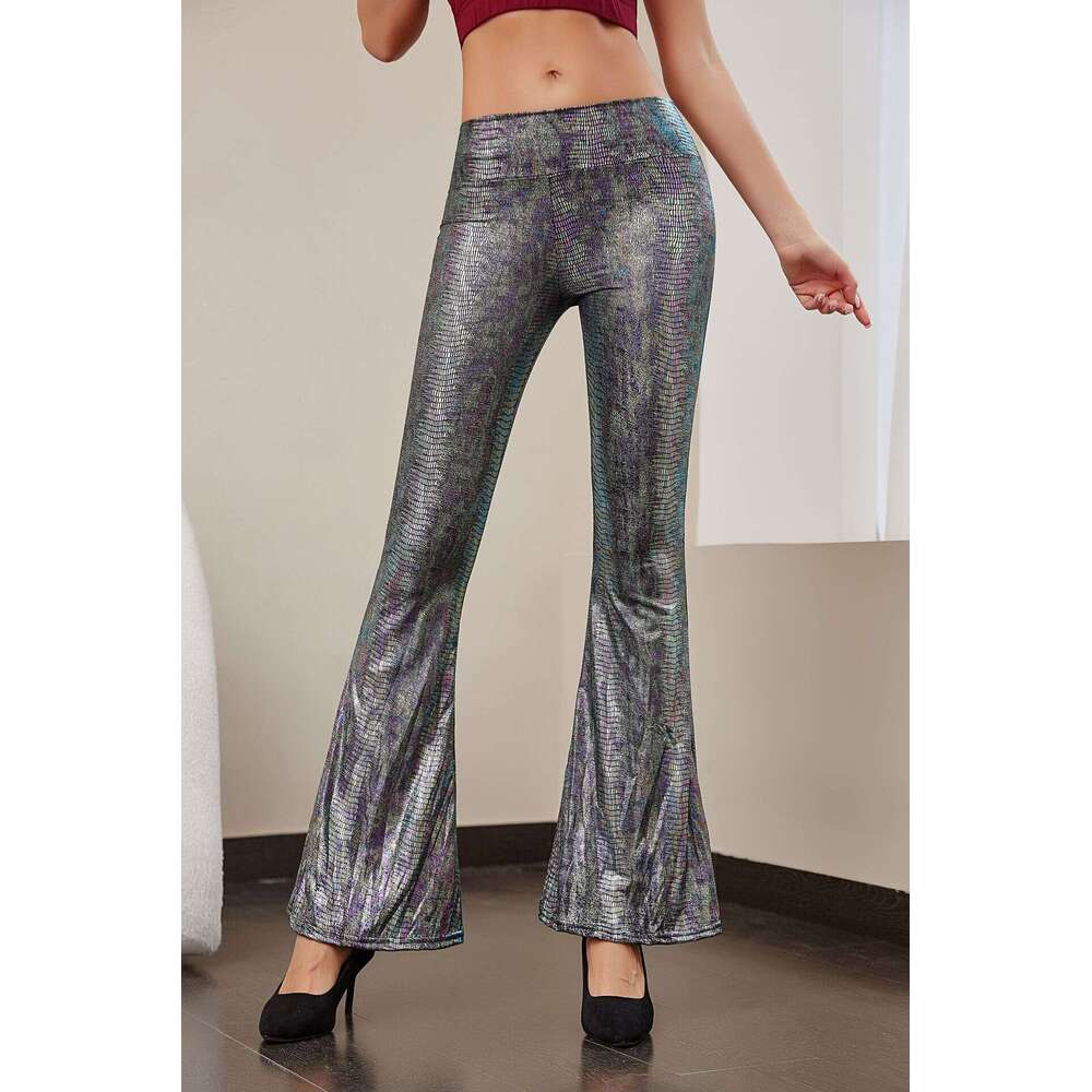 2023 New Women High Waist Flare Y2k Fashion Sexy Bodycon Ladies Trousers Club Pants Autumn Serpentine Bg Elegant