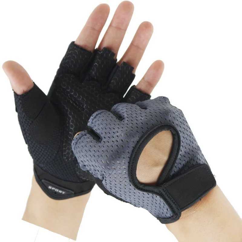 Mens and womens anti slip exercise yoga gloves exercise training gym cycling half finger glovesW241018