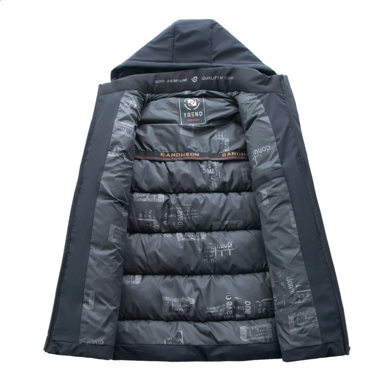 Mens long Parka jacket heavy-duty warm jacket windproof jacket mens clothing winter er casual fashion hoodie 241007