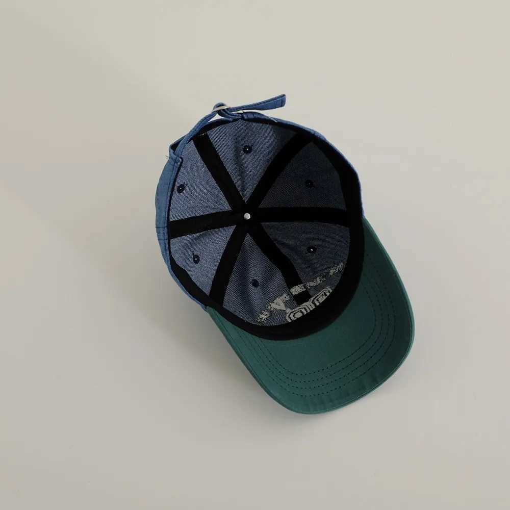 2024 New Embroidery Letter Denim Baseball Hat For Boy Girl Fashion Children Peaked Hats Cotton Baby Sun Caps Kids Sunscreen Cap LX241018