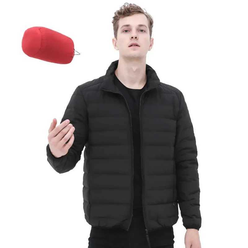 2024 New Mens 90% White Duck Down Seamless Autumn Winter Warm Jacket Male Lightweight Breathable Windproof Packable Down Coat LX241018