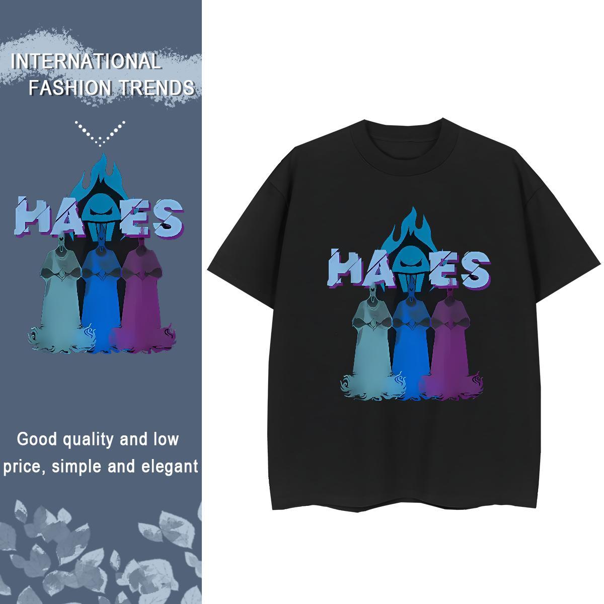2024 T-Shirts 230g 100% Cotton O Neck Short Sleeves Sports Casual skull Women Tees Nice Plus Size Custom Tshirts