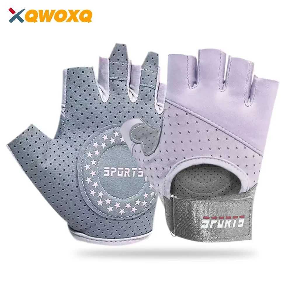 1 pair of outdoor exercise gloves male and female weightlifting gloves cycling gym training breathingW241018