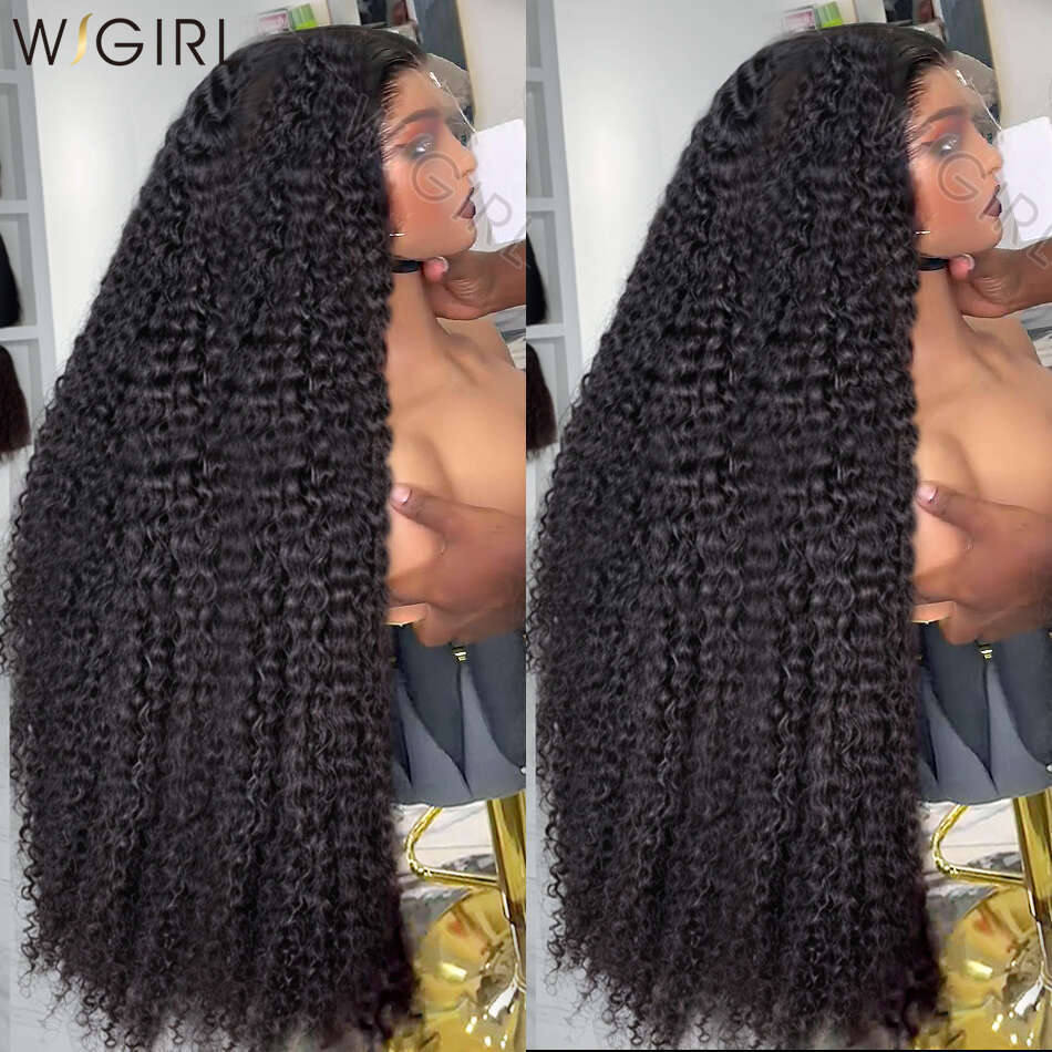 Wigirl Water Curly 3x6 HD Transparent Front Human Hair Wigs Deep Wave 13x4 Lace Frontal Wig 30 Inch 5x5 Closure For Women
