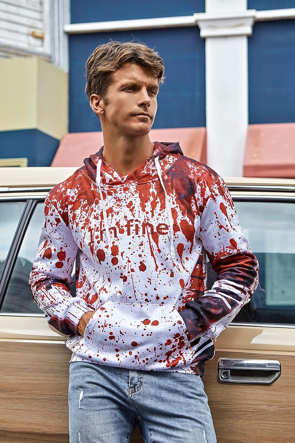 Hoodie for Mens Hoodies for Men3D Graphic Fleece Sweatshirts Pullover Novelty Cool Funny Hoody Hooded With Pockets Graphic Hoodies sweatshirt