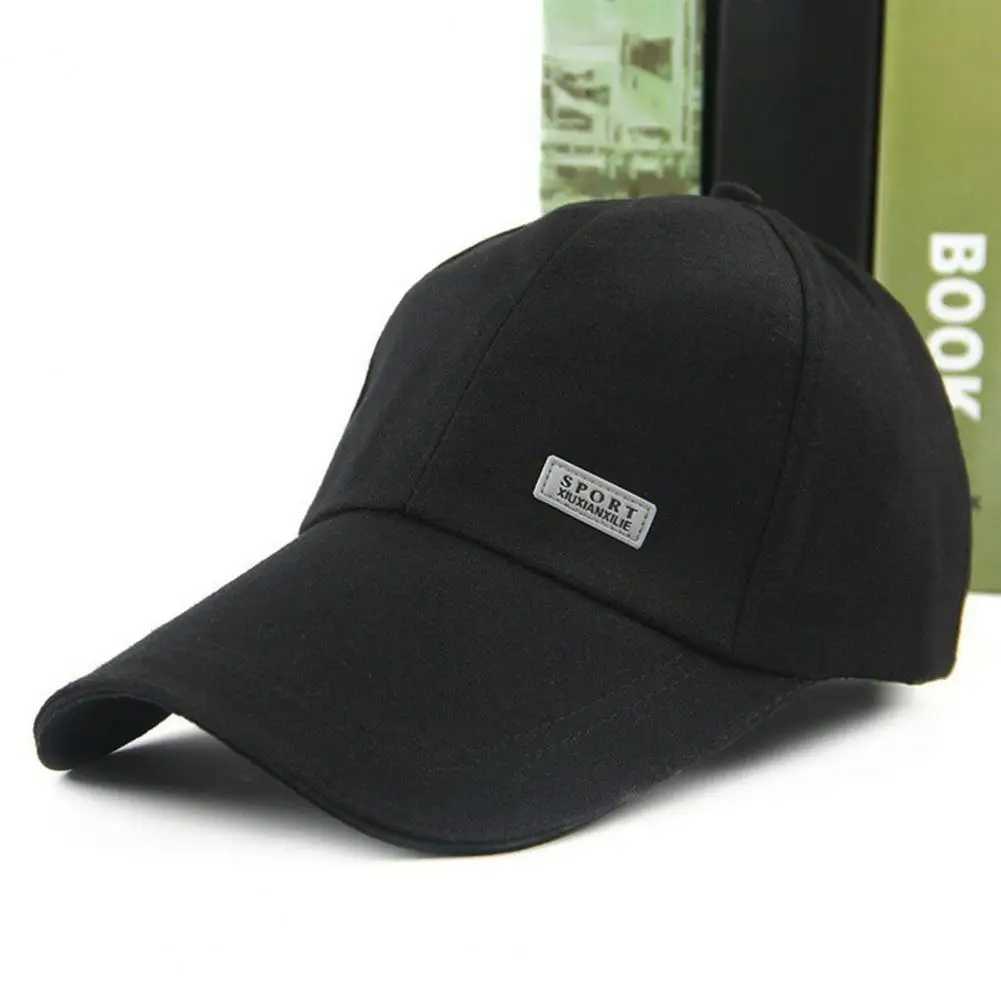Fashion Letter Baseball Cap Solid Color Sunscreen Visor Hat Washed Dad Hats Simple Vintage Hip Hop Sun Hats For Women MenX241018