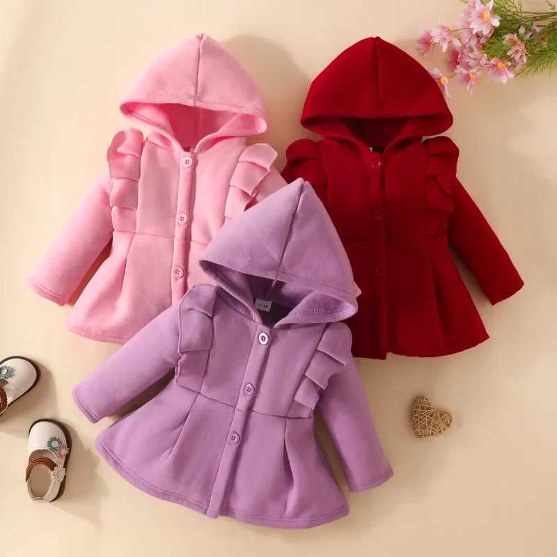 Winter baby jacket childrens jacket windproof childrens hooded single chest pure cotton baby jacket baby clothing 3-24M M241018