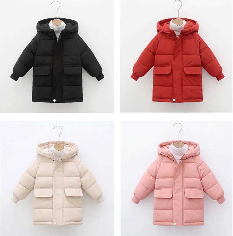 Winter autumn adult children thick cotton warm cotton boys girls apron Parka Coats youth jacket 3-10Y M241018