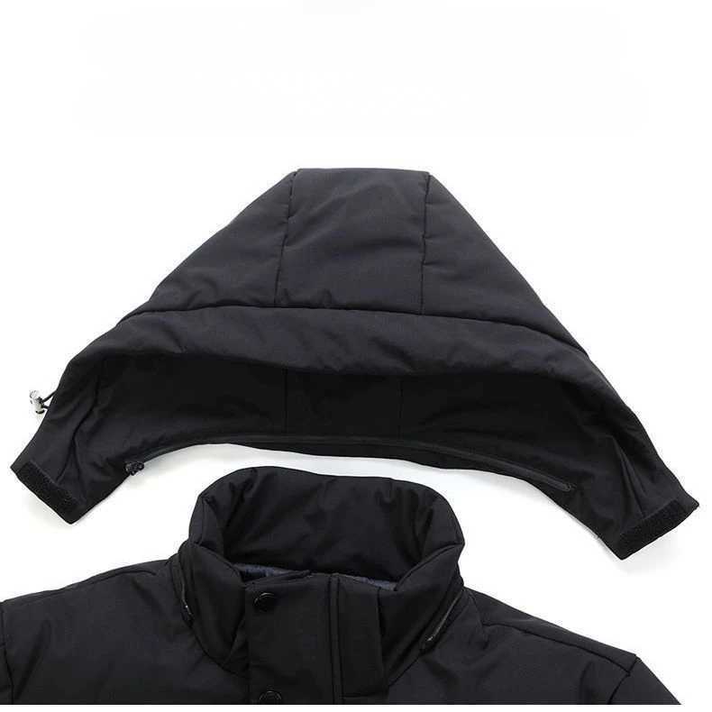 2023 Men Winter Fashion Solid Color Down Jacket Men Short Warm White Duck Down Coats Male Thick Puffer Hooded Overcoat H396 LX241018
