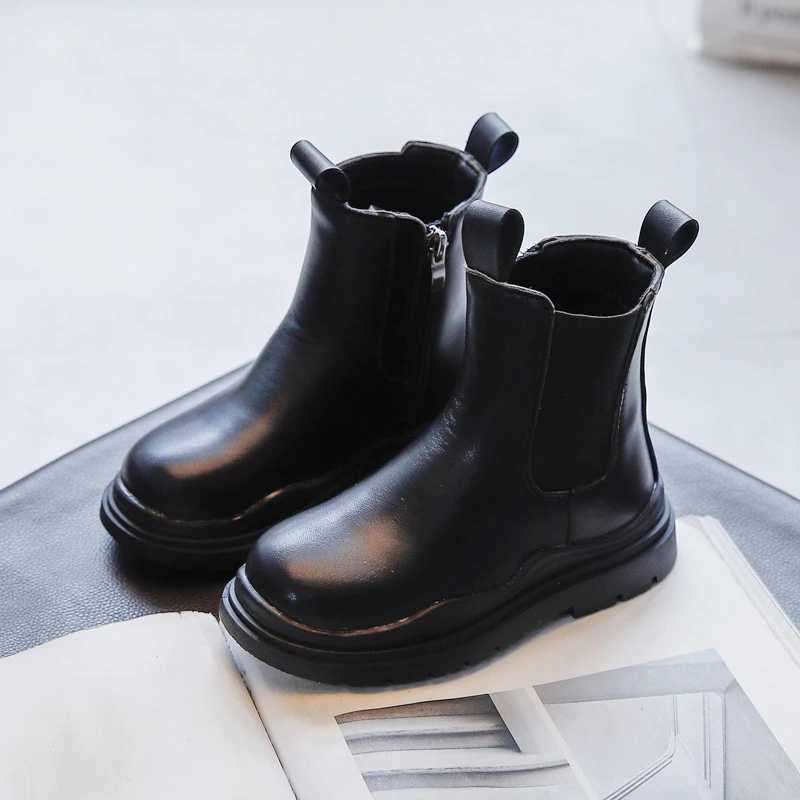 Boots Fashion Kids Shoes Baby Girls Boots Children Chelsea Boots Autumn Ankle Botas Botines Tn Girl Cool School Shoes 26-36 H241018
