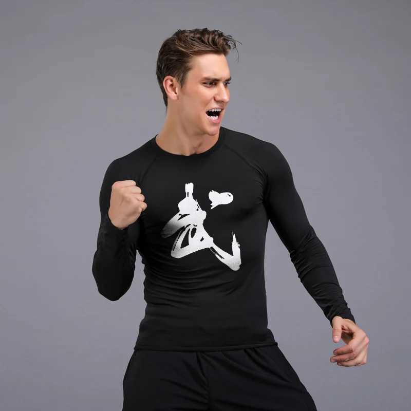 Men's Thermal Underwear Winter Thermal Underwear Men Warm First Layer Man Undrewear Set Compression Quick Drying Second Skin Long Johns Quick Dry