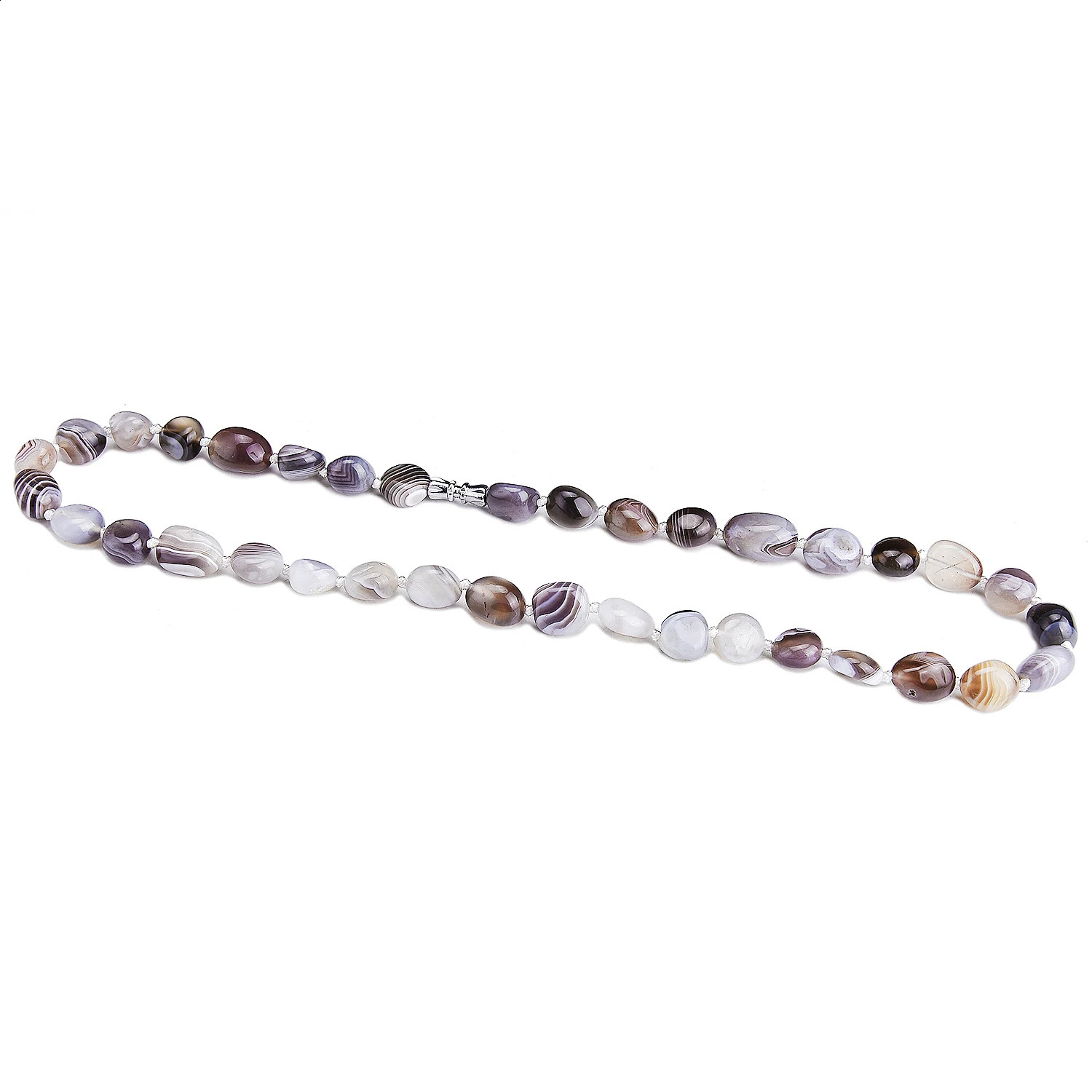 Natural Irregular Botswana Agate Necklace Chakra Stone Beads Female Gift Mothers Day Gem Necklace 241018