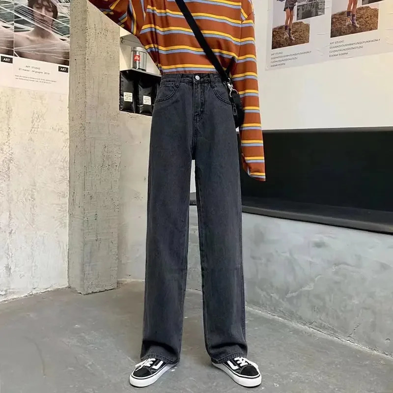 2024 womens denim jeans miscellaneous straight pants are comfortable exquisite and slim 241007