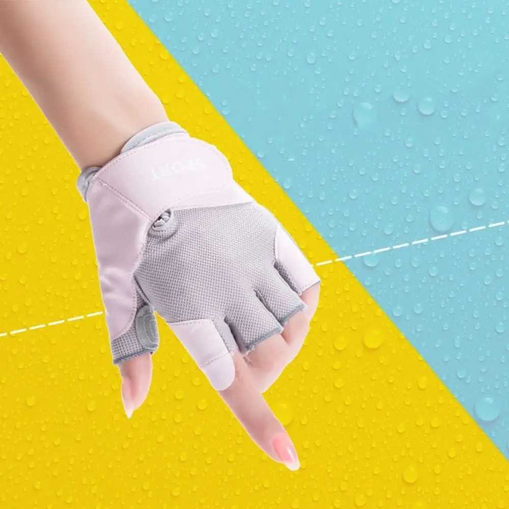 Fitn Fingers cycling gloves for men and women summer training gloves for women breathable mesh anti slip yoga glovesW241018