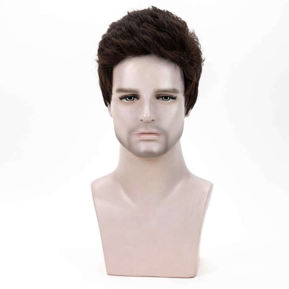 Men's New Synthetic Short Hair Wig, Overseas Xuchang