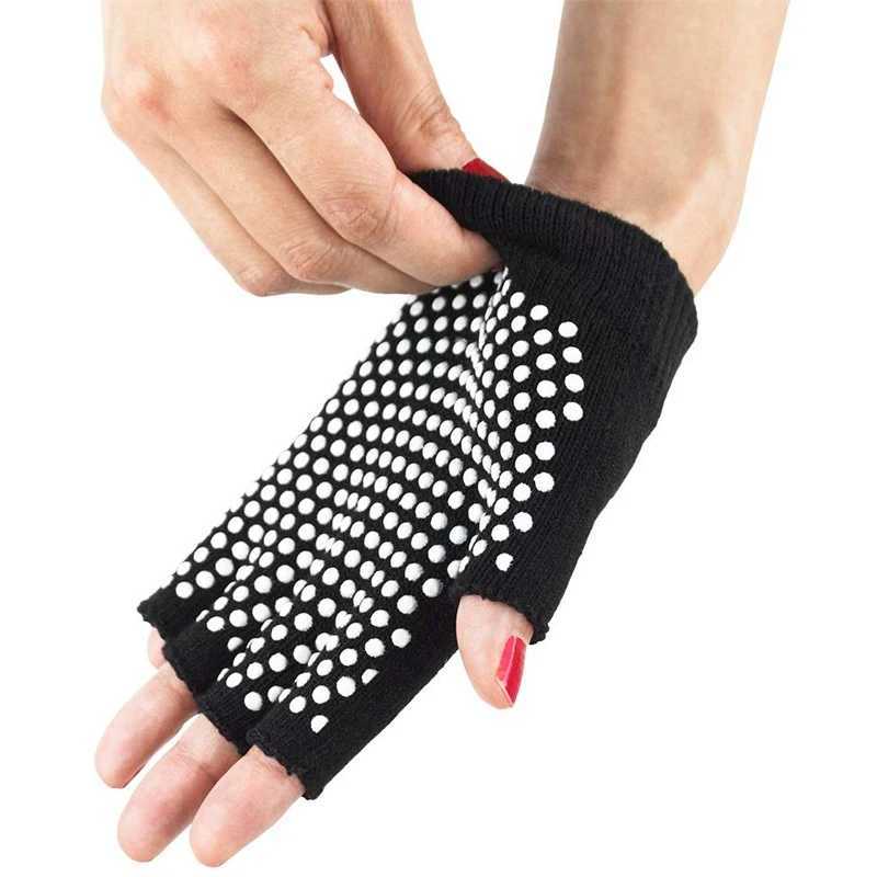 Yoga gloves unisex anti slip fitness gloves suitable for gym yoga Pilates warm fitness half finger hand glovesW241018