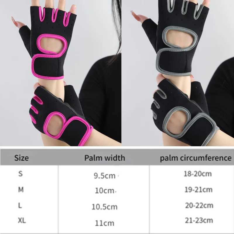 Half finger sports gloves weightlifting and fitness gloves outdoor sports bicycles breathable and shock-absorbing exercise gym glovesW241018